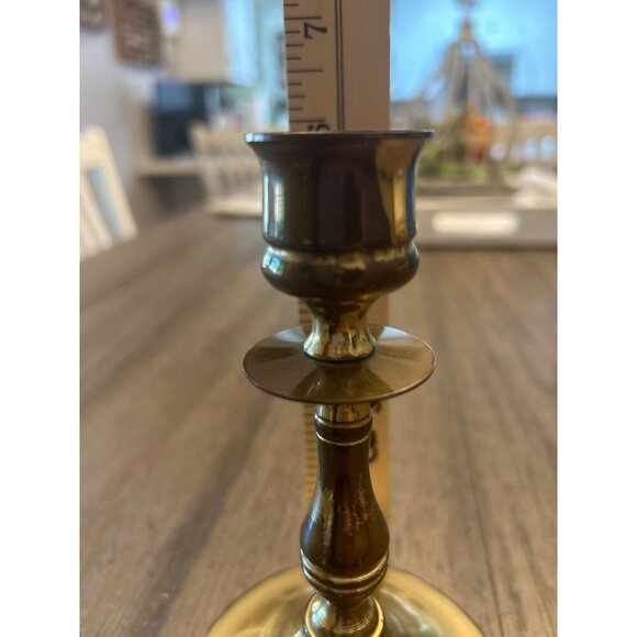Vintage Brass Candlestick Holder Made In England - Picture 4 of 5